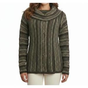 NEW MIILLA cowl neck sweater in brown